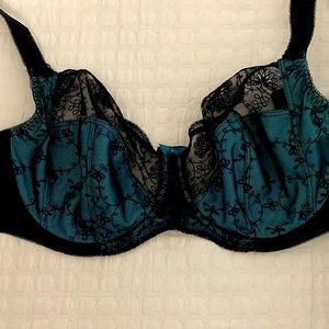 NWOT FANTASIE black lace underwire bra